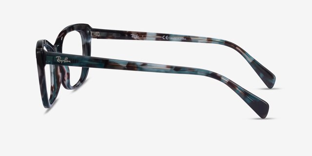 Ray-Ban RB5366 Blue Tortoise AcetateEyeglass Frames from EyeBuyDirect, Side View