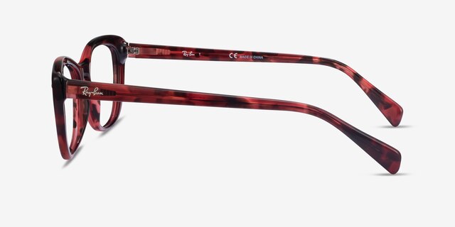 Ray-Ban RB5366 Pink Tortoise AcetateEyeglass Frames from EyeBuyDirect, Side View