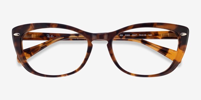 Ray-Ban RB5366 Tortoise AcetateEyeglass Frames from EyeBuyDirect, Closed View
