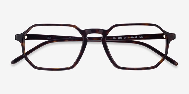Ray-Ban RB5370 Tortoise AcetateEyeglass Frames from EyeBuyDirect, Closed View