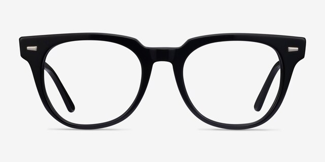 Ray-Ban Meteor Black AcetateEyeglass Frames from EyeBuyDirect, Front View