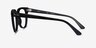Ray-Ban Meteor Black AcetateEyeglass Frames from EyeBuyDirect, Side View