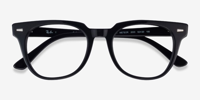 Ray-Ban Meteor Black AcetateEyeglass Frames from EyeBuyDirect, Closed View