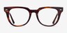 Ray-Ban Meteor Striped Tortoise AcetateEyeglass Frames from EyeBuyDirect, Front View