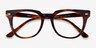 Ray-Ban Meteor Striped Tortoise AcetateEyeglass Frames from EyeBuyDirect, Closed View