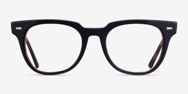 Ray-Ban Meteor Black Tortoise AcétateMontures de lunettes de vue d'EyeBuyDirect, Vue de Face