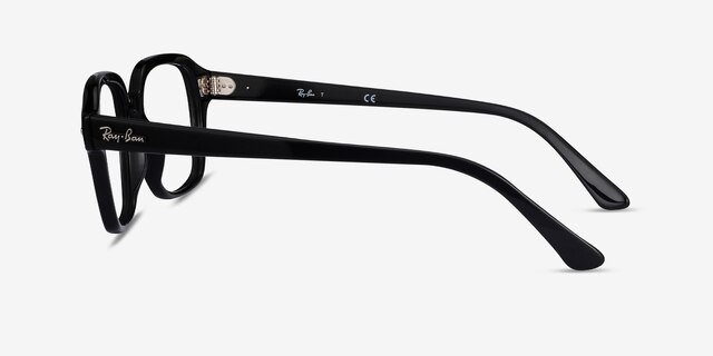 Ray-Ban RB5382 Black AcetateEyeglass Frames from EyeBuyDirect, Side View