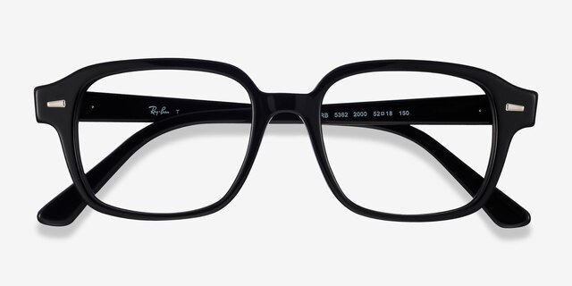 Ray-Ban RB5382 Black AcetateEyeglass Frames from EyeBuyDirect, Closed View