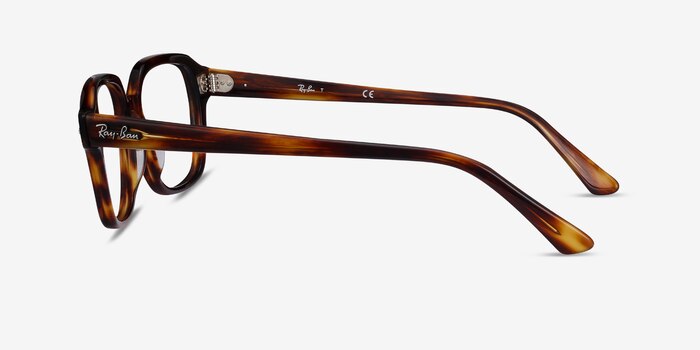 Ray-Ban RB5382 Striped Havana Acetate Eyeglass Frames from EyeBuyDirect