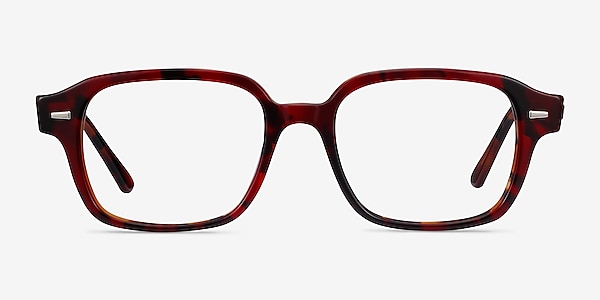 Ray-Ban RB5382 Red Havana Acetate Eyeglass Frames