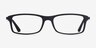 Ray-Ban RB7017 Black PlasticEyeglass Frames from EyeBuyDirect, Front View