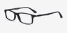 Ray-Ban RB7017 Black PlasticEyeglass Frames from EyeBuyDirect, Angle View
