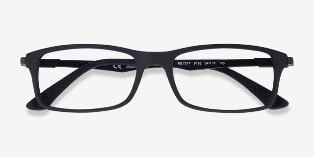 Ray-Ban RB7017 Black PlasticEyeglass Frames from EyeBuyDirect, Closed View