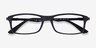 Ray-Ban RB7017 Black PlasticEyeglass Frames from EyeBuyDirect, Closed View