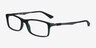 Ray-Ban RB7017 Black Green Gunmetal PlasticEyeglass Frames from EyeBuyDirect, Angle View