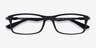 Ray-Ban RB7017 Black Green Gunmetal PlasticEyeglass Frames from EyeBuyDirect, Closed View