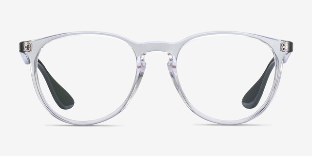 Ray-Ban RB7046 Clear Green PlasticEyeglass Frames from EyeBuyDirect, Front View