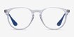 Ray-Ban RB7046 Clear Blue PlasticEyeglass Frames from EyeBuyDirect, Front View