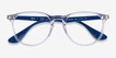 Ray-Ban RB7046 Clear Blue PlasticEyeglass Frames from EyeBuyDirect, Closed View