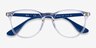 Ray-Ban RB7046 Clear Blue PlasticEyeglass Frames from EyeBuyDirect, Closed View
