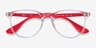 Ray-Ban RB7046 Clear Red PlasticEyeglass Frames from EyeBuyDirect, Closed View