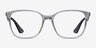 Ray-Ban RB7066 Clear Gray PlasticEyeglass Frames from EyeBuyDirect, Front View