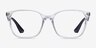 Ray-Ban RB7066 Clear Black PlasticEyeglass Frames from EyeBuyDirect, Front View