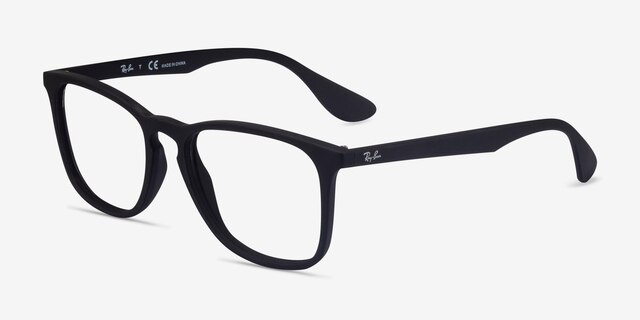 Ray-Ban RB7074 Noir PlastiqueMontures de lunettes de vue d'EyeBuyDirect, Vue d'Angle