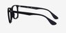 Ray-Ban RB7074 Noir PlastiqueMontures de lunettes de vue d'EyeBuyDirect, Vue de Côté