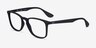 Ray-Ban RB7074 Black PlasticEyeglass Frames from EyeBuyDirect, Angle View