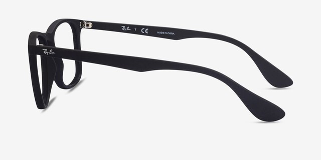 Ray-Ban RB7074 Black PlasticEyeglass Frames from EyeBuyDirect, Side View