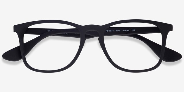 Ray-Ban RB7074 Black PlasticEyeglass Frames from EyeBuyDirect, Closed View