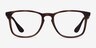Ray-Ban RB7074 Tortoise PlasticEyeglass Frames from EyeBuyDirect, Front View