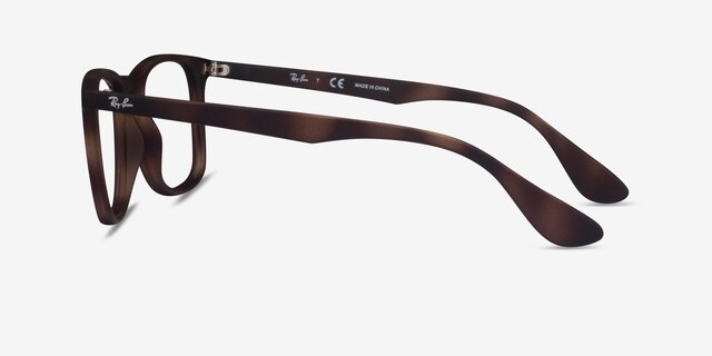Ray-Ban RB7074 Tortoise PlasticEyeglass Frames from EyeBuyDirect, Side View