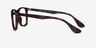 Ray-Ban RB7074 Tortoise PlasticEyeglass Frames from EyeBuyDirect, Side View