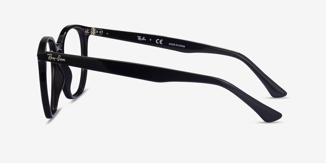 Ray-Ban RB7151 Black AcetateEyeglass Frames from EyeBuyDirect, Side View