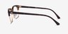 Ray-Ban Clubmaster Square Tortoise & Gold AcetateEyeglass Frames from EyeBuyDirect, Side View