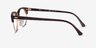 Ray-Ban Clubmaster Oval Tortoise & Gold AcétateMontures de lunettes de vue d'EyeBuyDirect, Vue de Côté