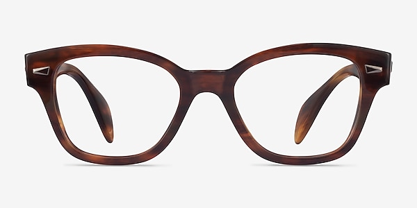 Ray-Ban RB0880 Brown Striped Acétate Montures de lunettes de vue