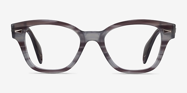 Ray-Ban RB0880 Gray Striped Acetate Eyeglass Frames