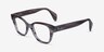 Ray-Ban RB0880 Gray Striped AcetateEyeglass Frames from EyeBuyDirect, Angle View