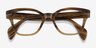 Ray-Ban RB0880 Light Brown Striped AcétateMontures de lunettes de vue d'EyeBuyDirect, Vue Rapprochée