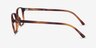 Ray-Ban RB5393 Leonard Brown Striped AcetateEyeglass Frames from EyeBuyDirect, Side View