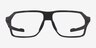 Oakley Bevel Black & Gray PlasticEyeglass Frames from EyeBuyDirect, Front View