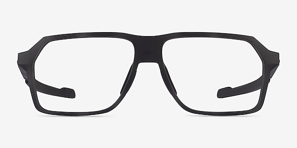 Oakley Bevel Black & Gray Plastic Eyeglass Frames