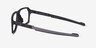 Oakley Bevel Black & Gray PlasticEyeglass Frames from EyeBuyDirect, Side View