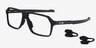 Oakley Bevel Black PlasticEyeglass Frames from EyeBuyDirect, Angle View