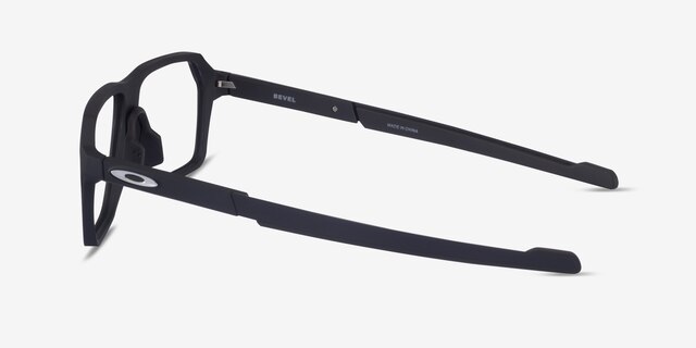 Oakley Bevel Black PlasticEyeglass Frames from EyeBuyDirect, Side View