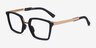 Oakley Sideswept Rx Black & Gold MétalMontures de lunettes de vue d'EyeBuyDirect, Vue d'Angle