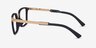 Oakley Sideswept Rx Black & Gold MétalMontures de lunettes de vue d'EyeBuyDirect, Vue de Côté